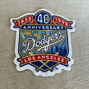 Los Angeles Dodgers 40th Anniversary Official MLB Game Patch